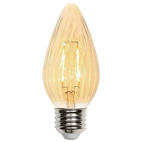 Westinghouse 0319500 3 Watt LED F15 Decorative Dimmable Amber Filament - 2000 Kelvin - 190 Lumens - E26-Medium Base - 120 Volt - Card