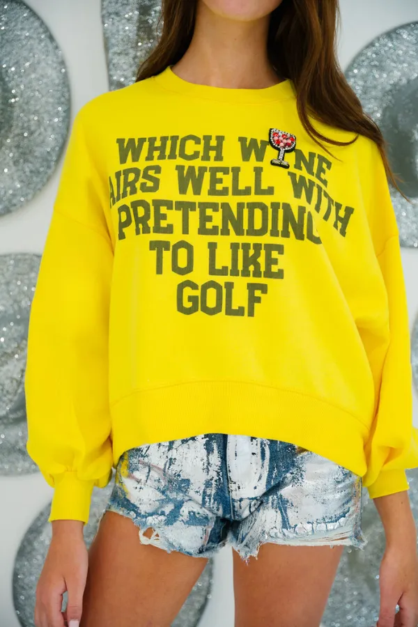 WINE LOVER GOLF PULLOVER