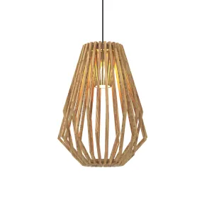 YARA Modern Timber Pendant Light Kitchen Bench top Solid Wood Light Beige