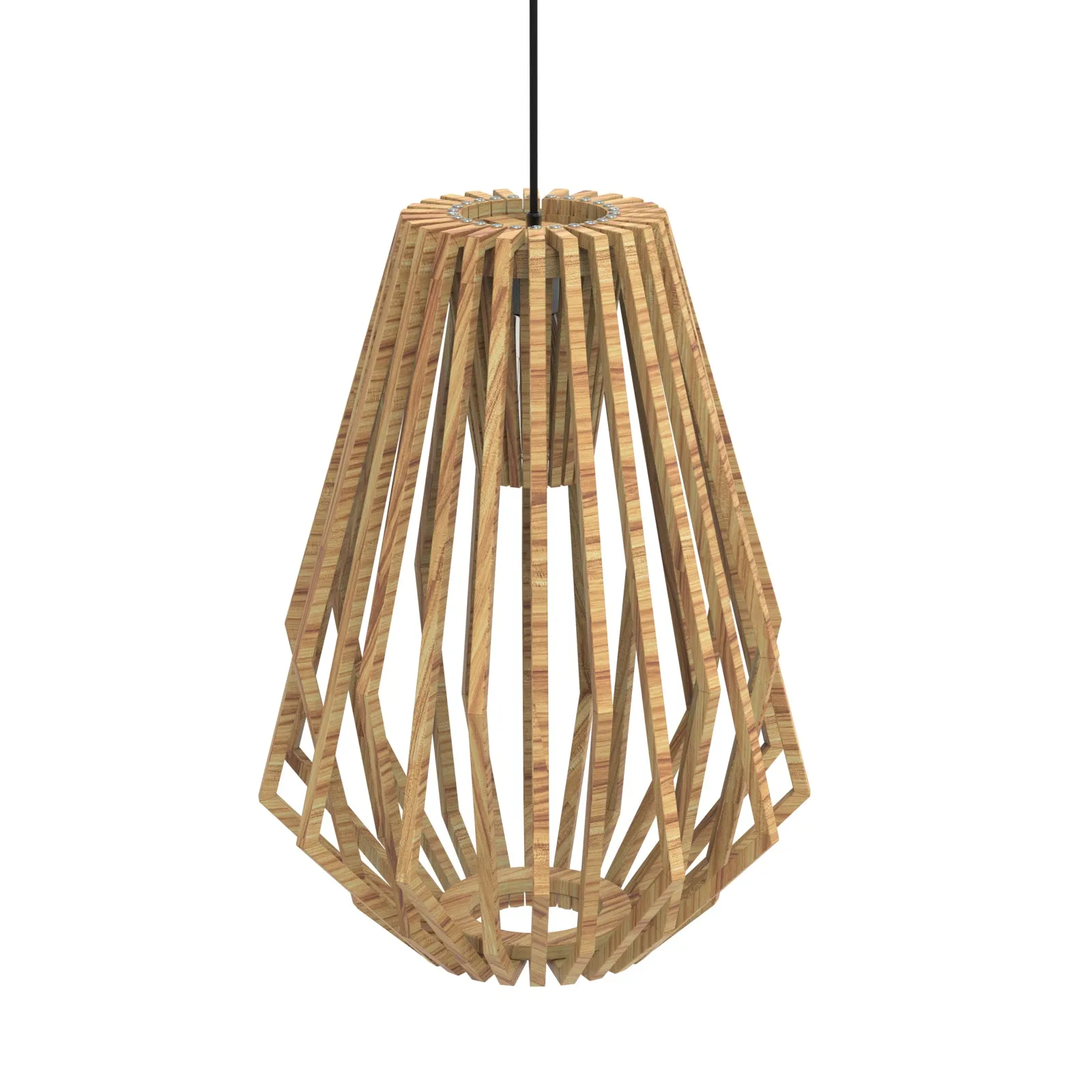 YARA Modern Timber Pendant Light Kitchen Bench top Solid Wood Light Beige