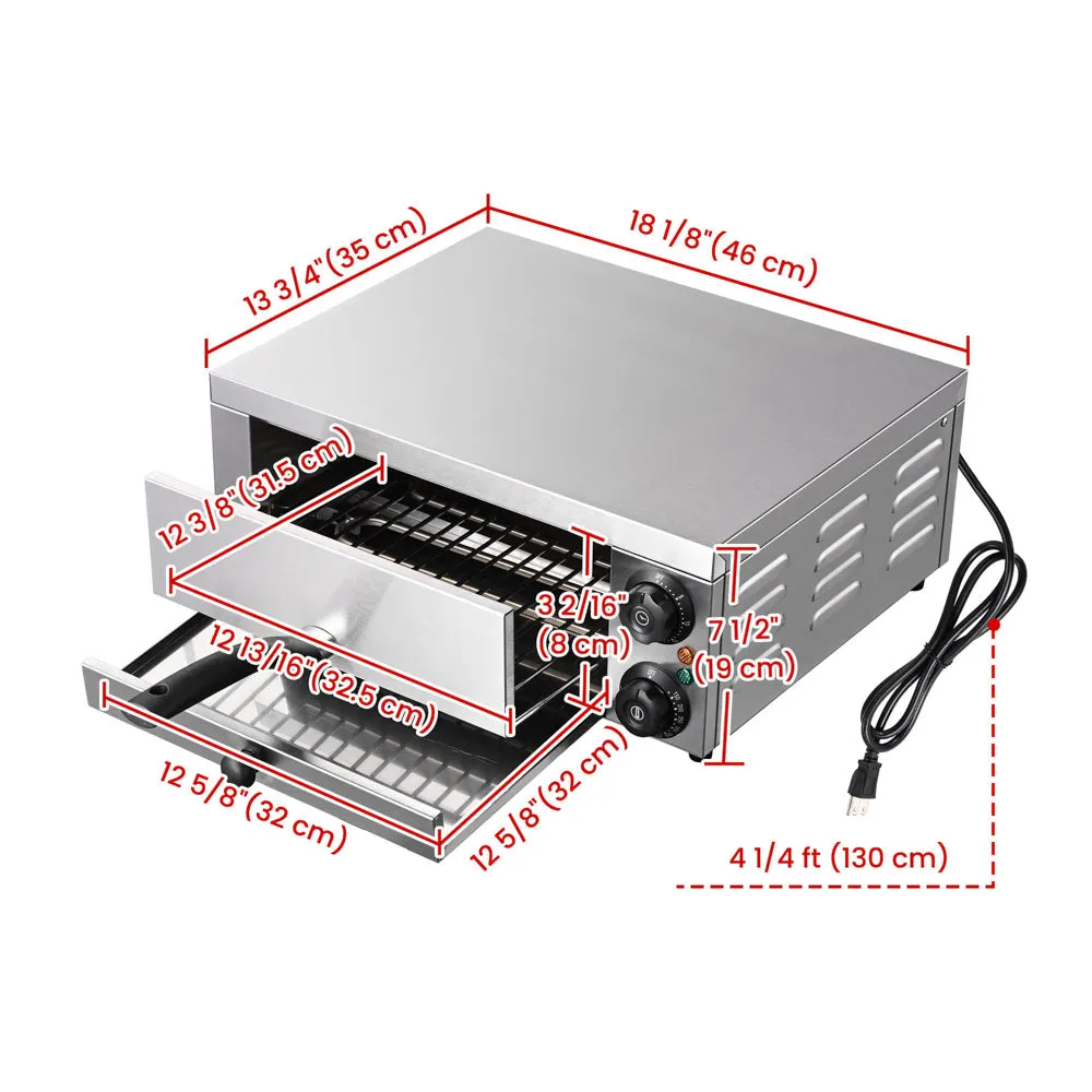 Yescom 12 inch Countertop Pizza Oven with Timer