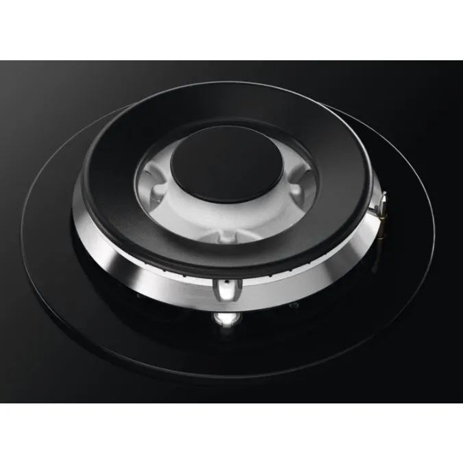 Zanussi ZGGN645K 4 Burner Gas Hob, Black on Glass