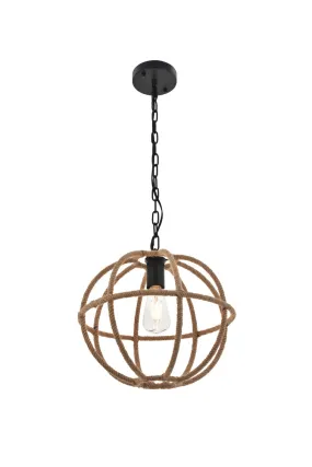 ZC121-LD4067D14BK - Living District: Octavia 1 light Black Pendant