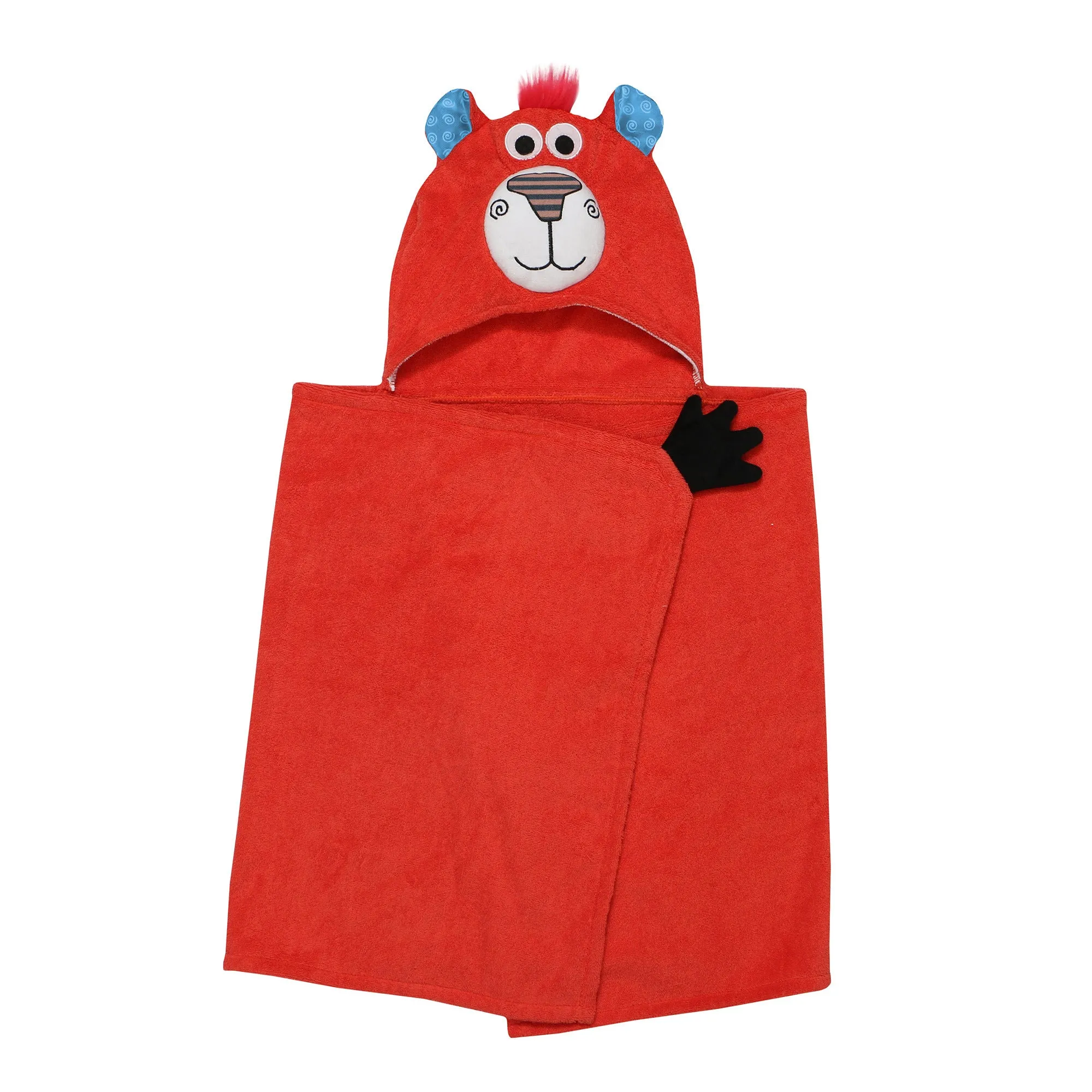 ZOOCCHINI - Kids Plush Terry Hooded Bath Towel 2Y 