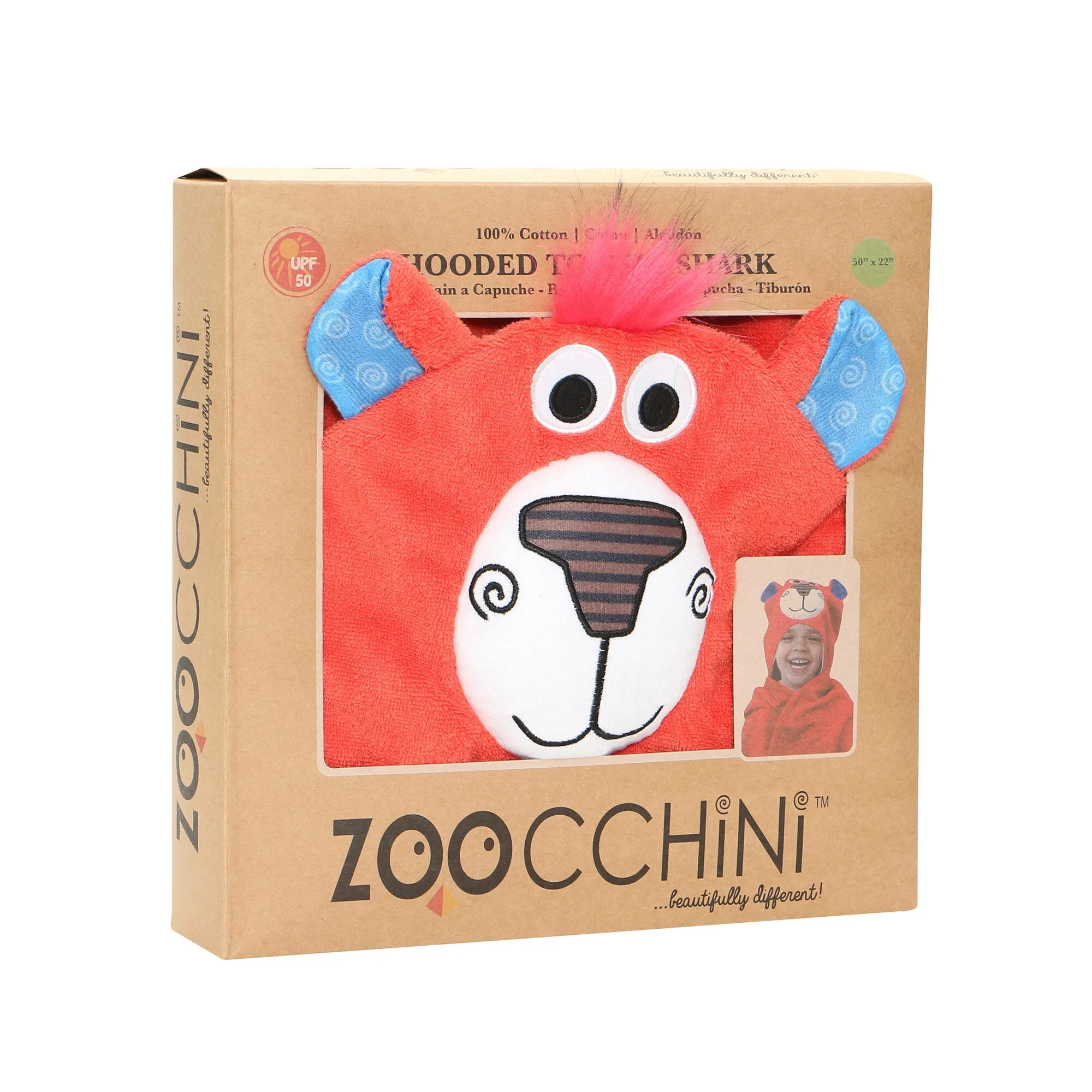 ZOOCCHINI - Kids Plush Terry Hooded Bath Towel 2Y 