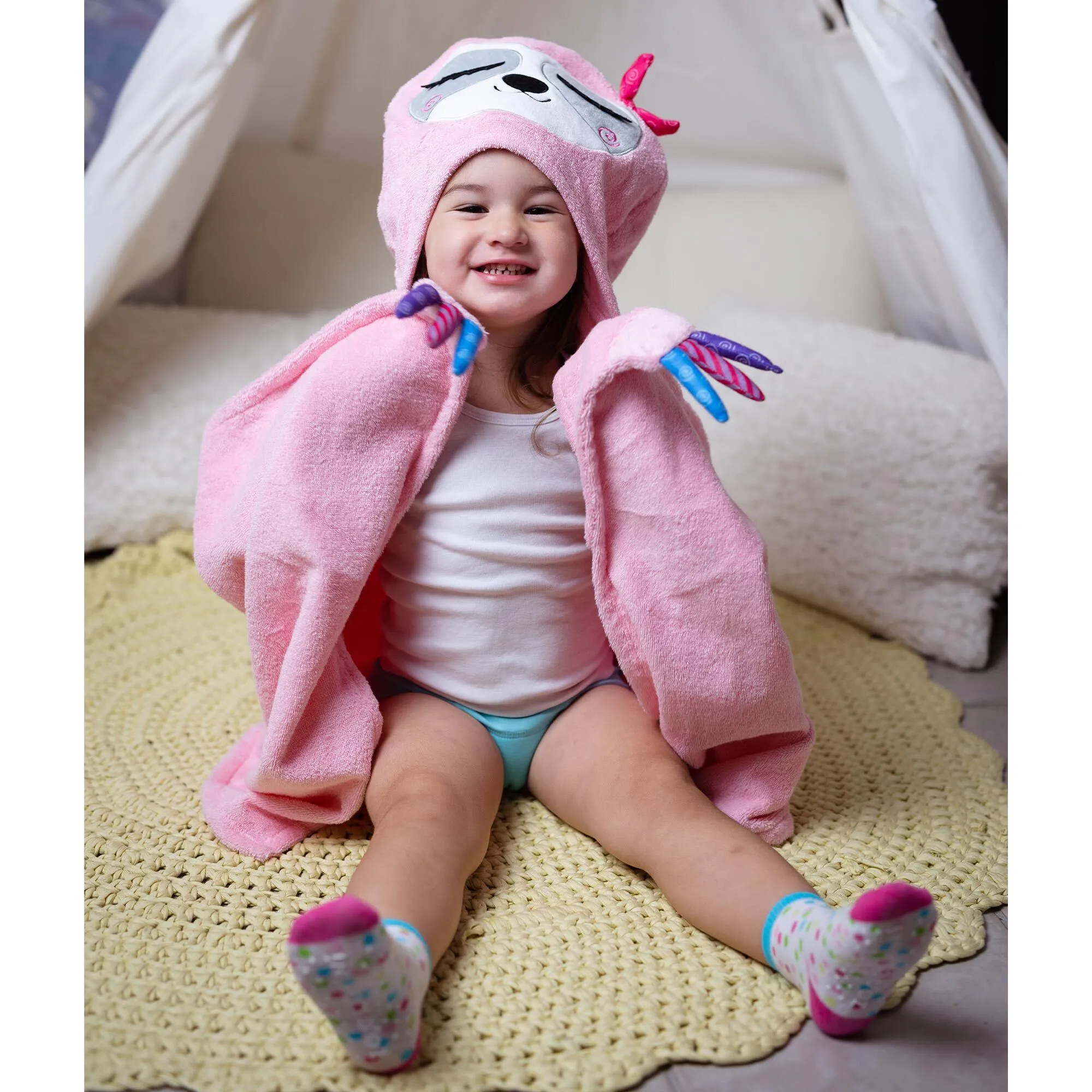 ZOOCCHINI - Kids Plush Terry Hooded Bath Towel 2Y 